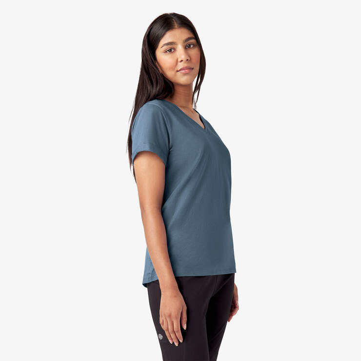 Women’s V-Neck T-Shirt - Coronet Blue (CNU) image number 4