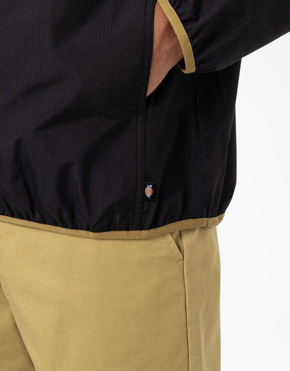 Pacific Packable Quarter Zip Pullover Jacket - Black &#40;BK&#41;