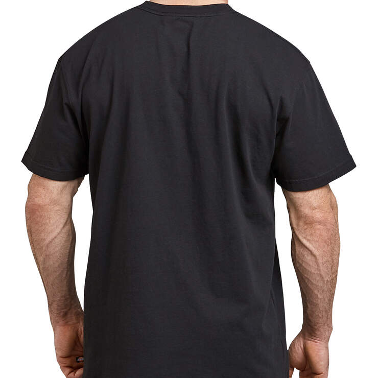Relaxed Fit Hard Work Graphic T-Shirt - Black (ABK) image number 2
