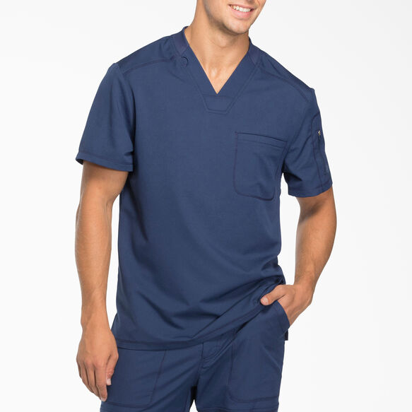 Men S Dynamix V Neck Scrub Top Navy Blue