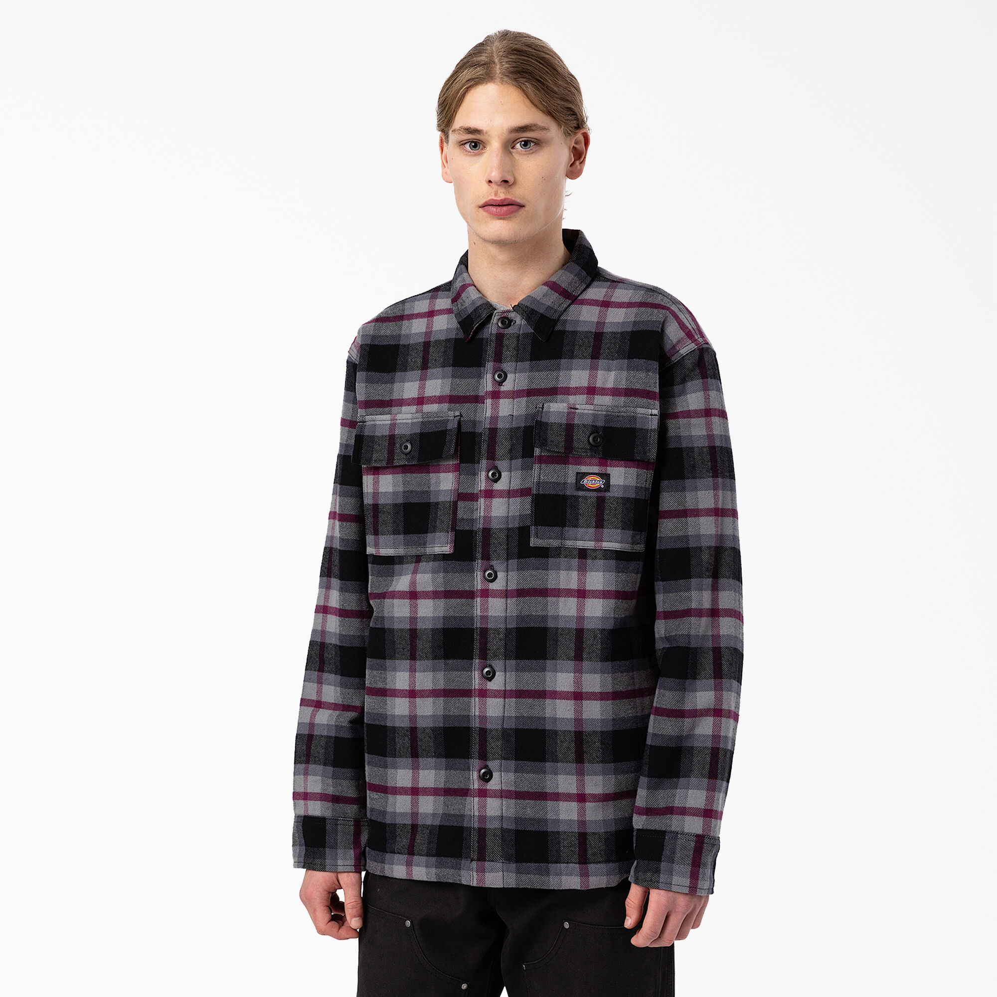 Flannel shirt jacket quilted lining store