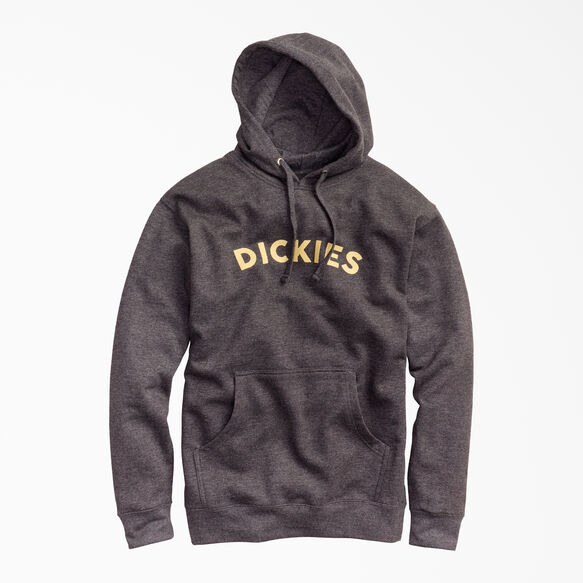 Fleece Block Logo Hoodie - Charcoal Gray Heather &#40;CHH&#41;