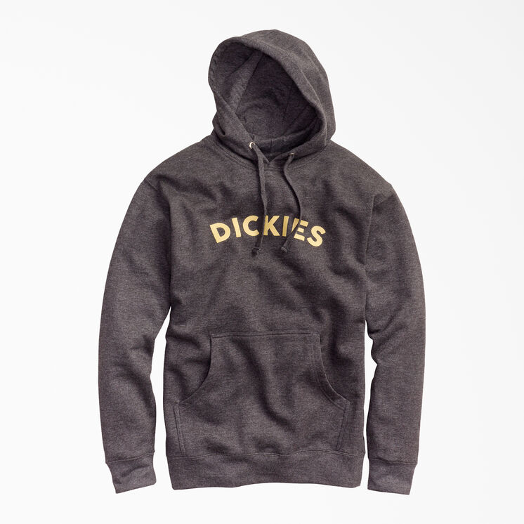 Fleece Block Logo Hoodie - Charcoal Gray Heather (CHH)