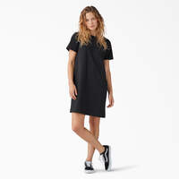 Women's Heavyweight T-Shirt Dress - Black (BK)