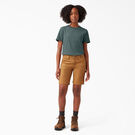 Women&#39;s Heavyweight Short Sleeve Pocket T-Shirt - Lincoln Green &#40;LN&#41;