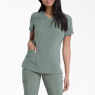 Women&#39;s EDS Essentials V-Neck Scrub Top - Olive Green &#40;OLI&#41;