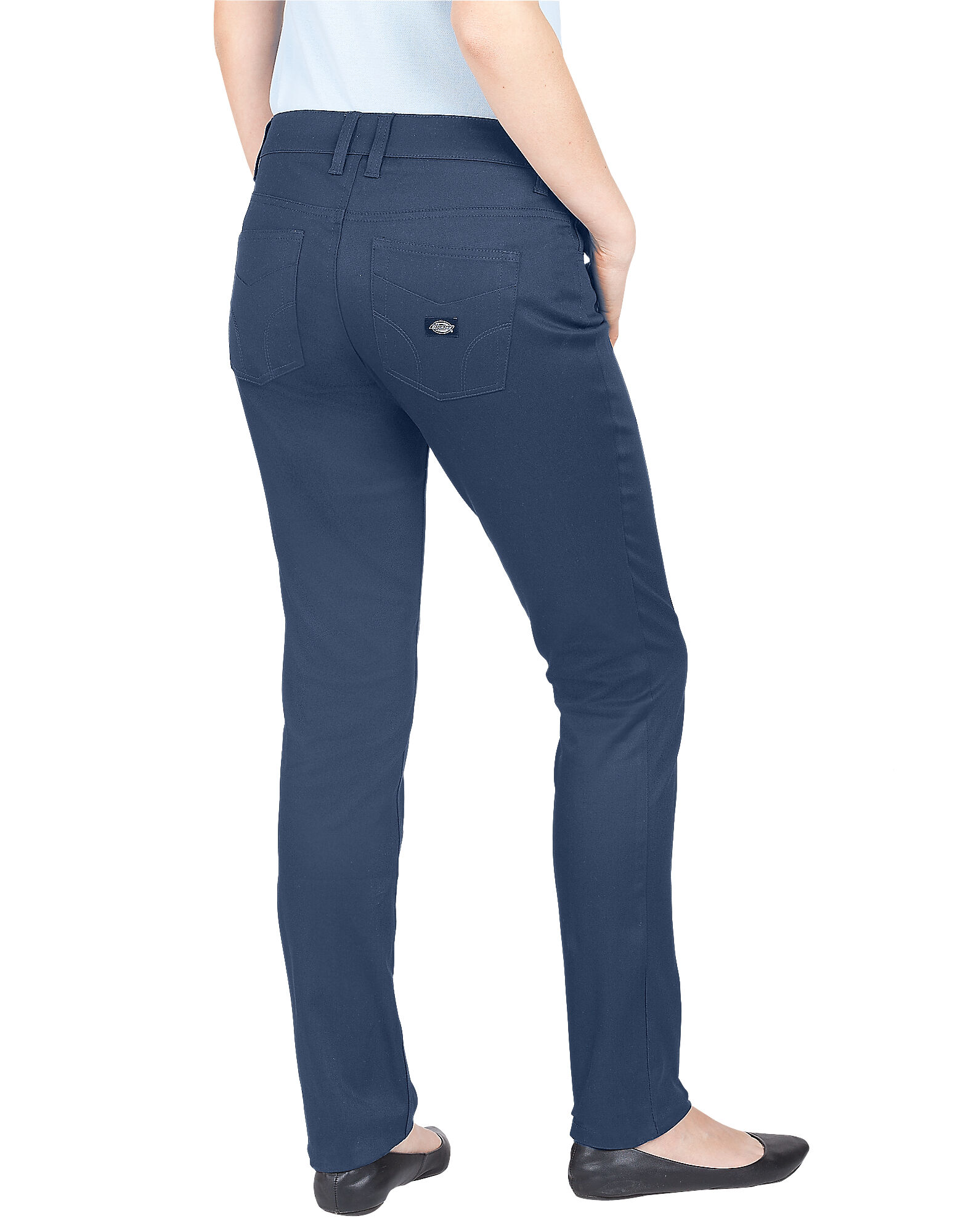 Dickies Girl Juniors Curvy Fit Skinny Leg 5 Pocket Pants