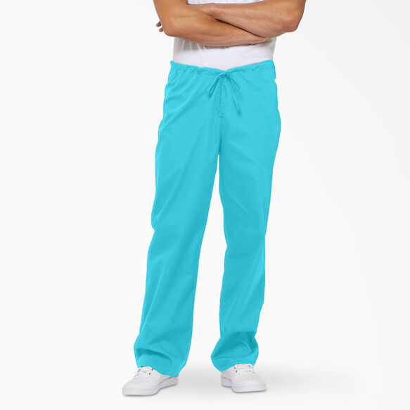Unisex EDS Signature Drawstring Scrub Pants - TURQUOISE (TQW)
