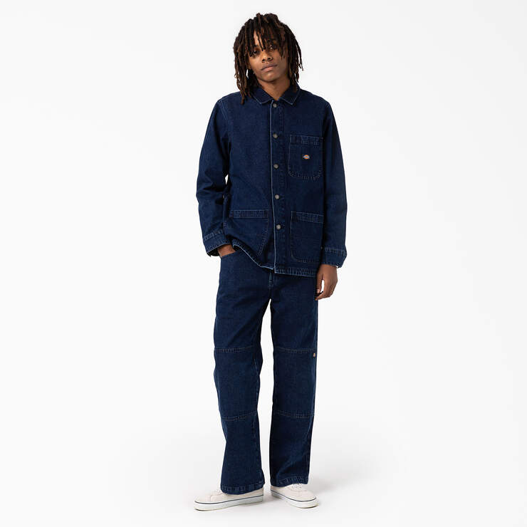 Denim Chore Coat - Stonewashed Indigo Blue (SNB) image number 3