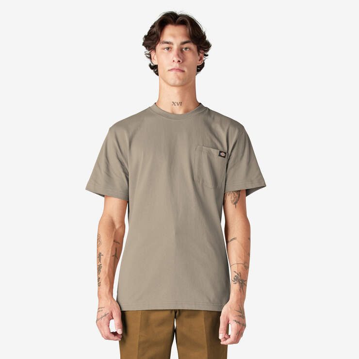 Heavyweight Short Sleeve Pocket T-Shirt - Desert Sand (DS) image number 1
