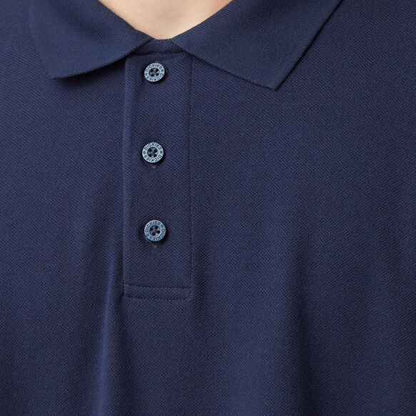 Adult Size Piqu&eacute; Long Sleeve Polo - Night Navy &#40;IN2&#41;