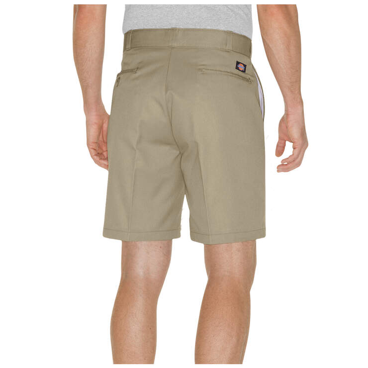 8" Relaxed Fit Traditional Flat Front Shorts - Khaki (KH) image number 2