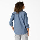 Women&#39;s Long Sleeve Chambray Roll-Tab Work Shirt - Stonewashed Light Blue &#40;LSW&#41;