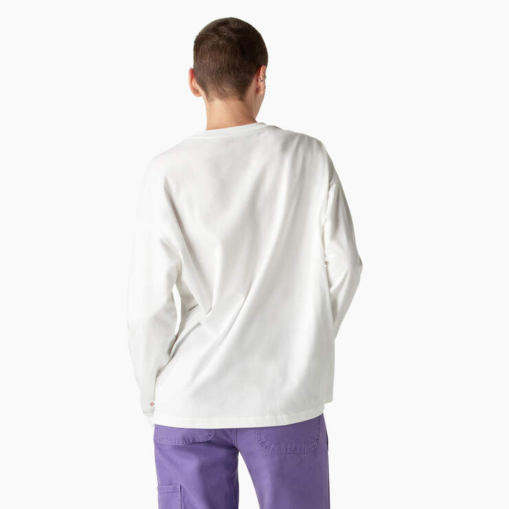 Women’s Garden Plain Long Sleeve T-Shirt - White (WH) image number 2