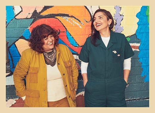 Longtime friends and co-founders of 11:11, Erin and Addy find joy in bringing art to all