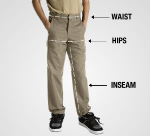 Husky Boys Pants Size Chart