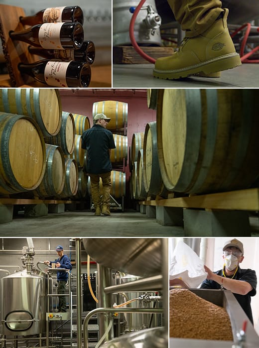 Heavy lifting goes on behind the scenes in a craft brewery that prides itself in old-world brewing techniques. 