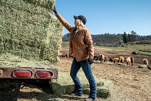 Jason and Kristina grow high-quality organic hay.
