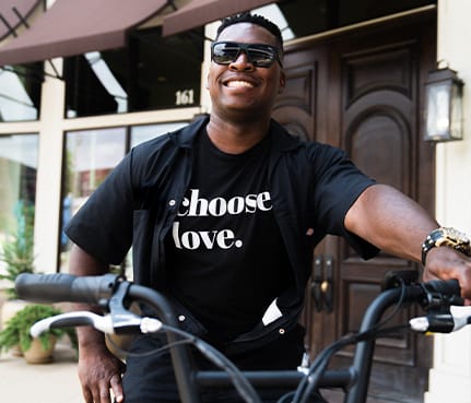man on a motorcycle