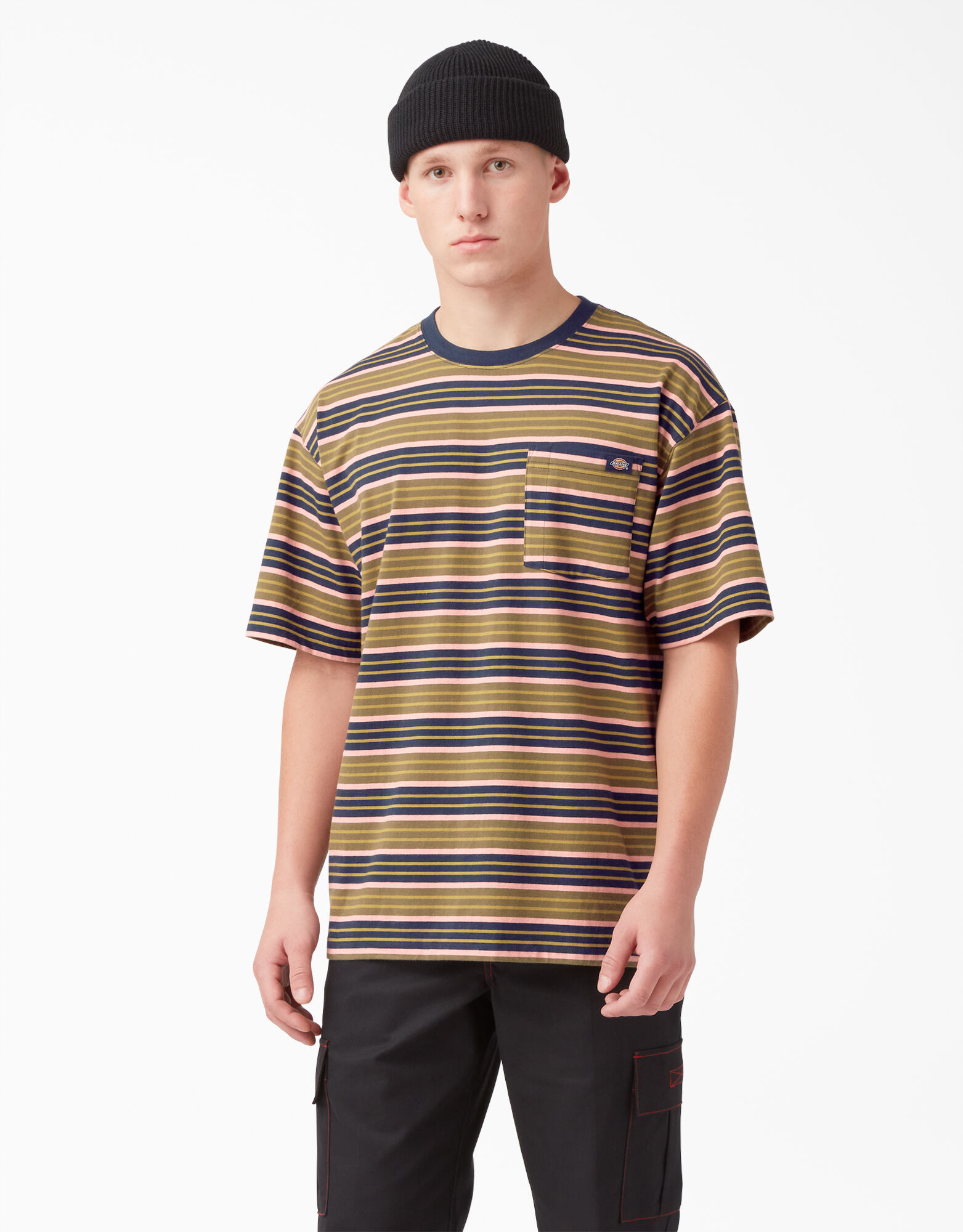 Short Sleeve Stripe Pocket T-Shirt