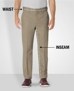 Dickies Mens Pants Size Chart