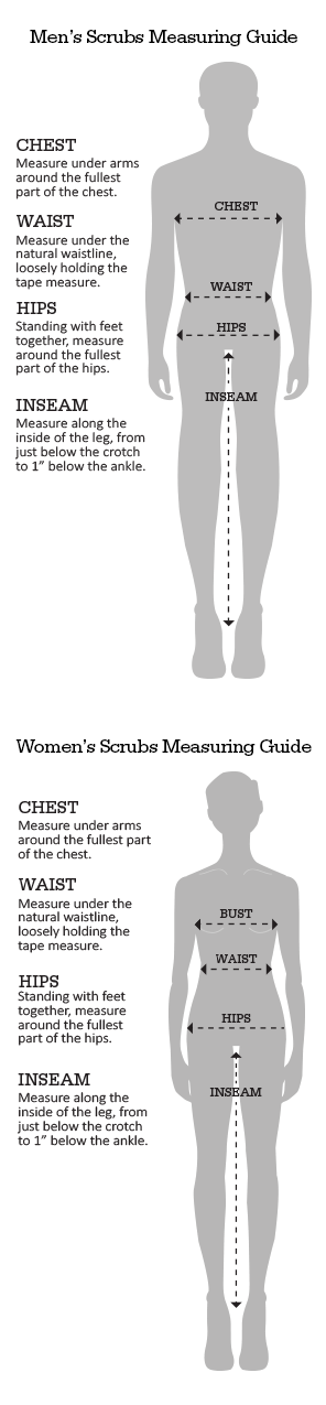 Dickies Scrubs General Fit Guide for Men and Women