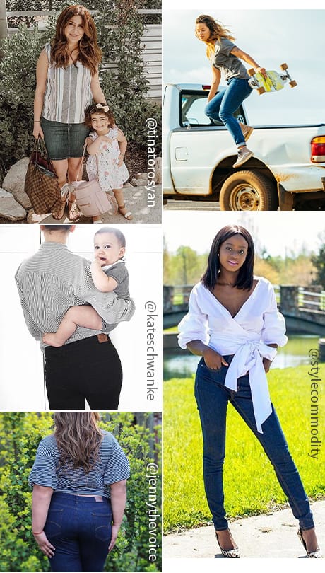 Perfect Shape Jean Photo Collage