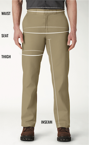 Men's Bottoms Chart | Dickies