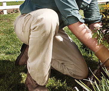 Lawn work can cause your workwear to get stained