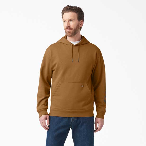 Water Repellent Logo Sleeve Hoodie