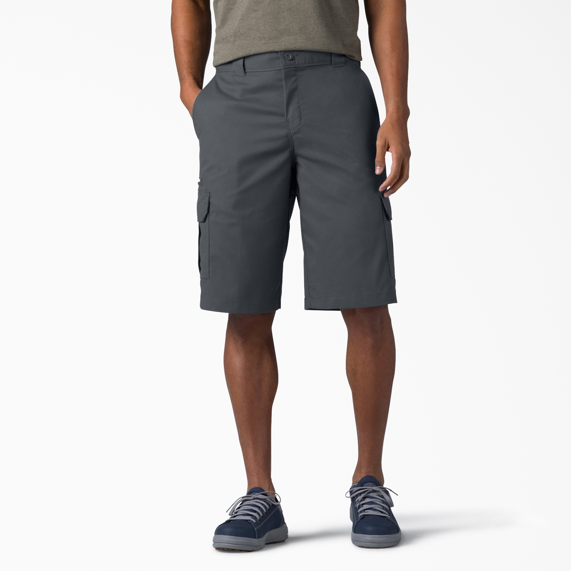 FLEX 13" Relaxed Fit Cargo Shorts - Charcoal Gray (CH)