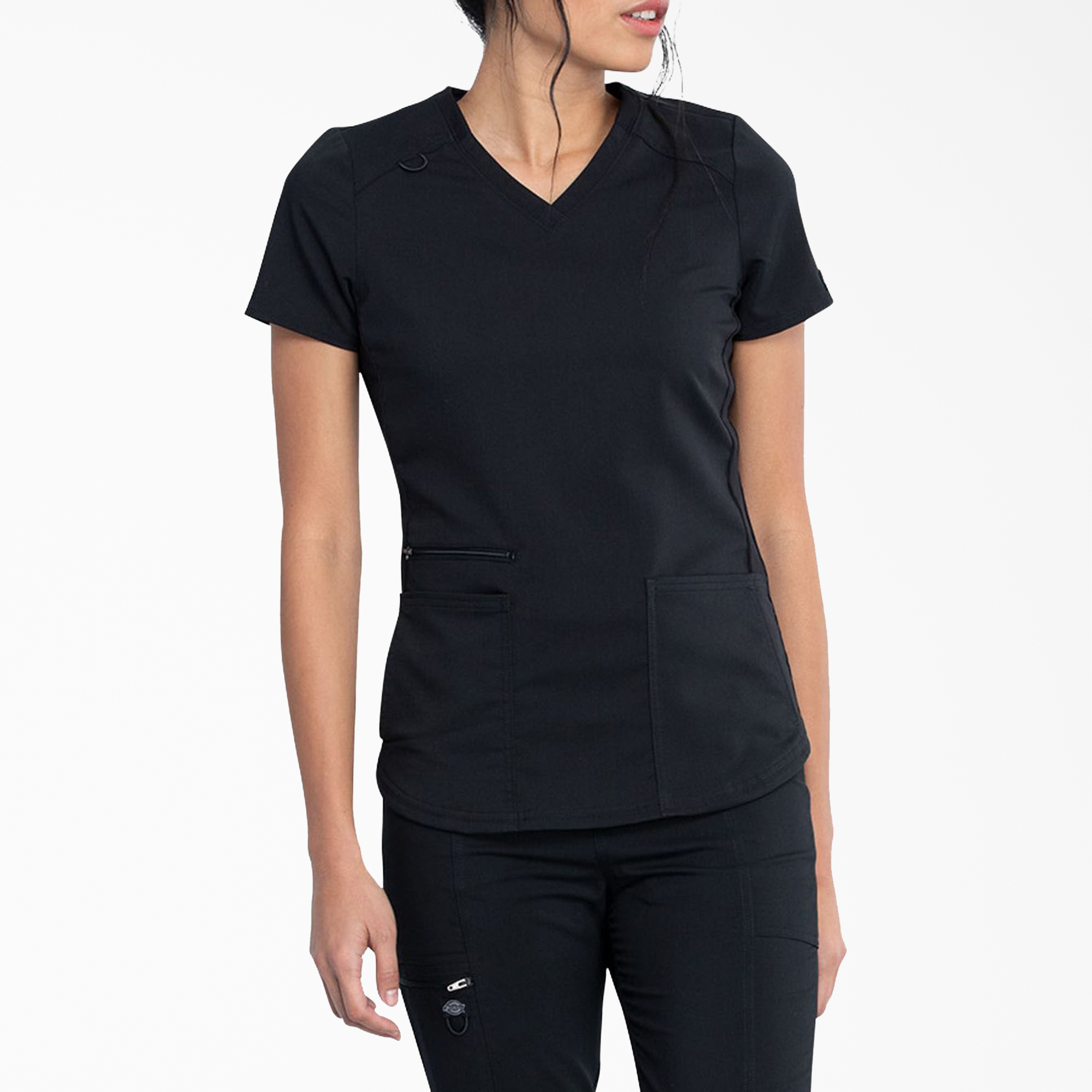 Dickies Scrub Short Sleeve Top DK801 BLKZ Black Free Shipping Dickies Scrub Short Sleeve Top DK801 BLKZ Black Free Shipping