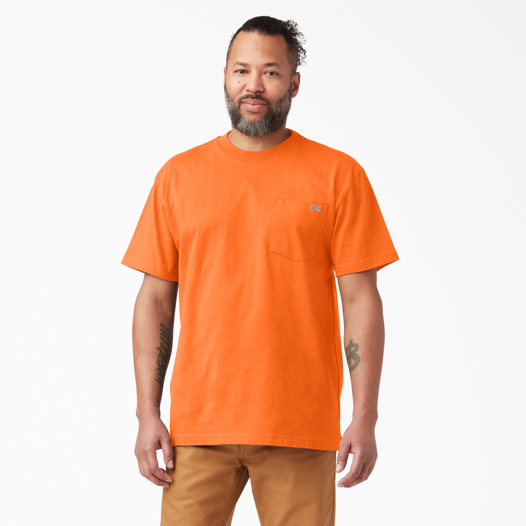 Neon Short Sleeve Heavyweight T-Shirt - Bright Orange (BOD)