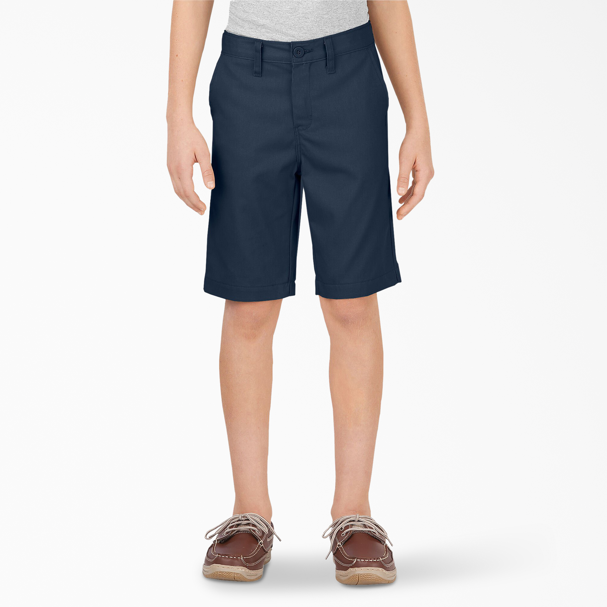 Boys' Flex Slim Fit Ultimate Khaki Shorts, 8-20 - Dark Navy (DN)