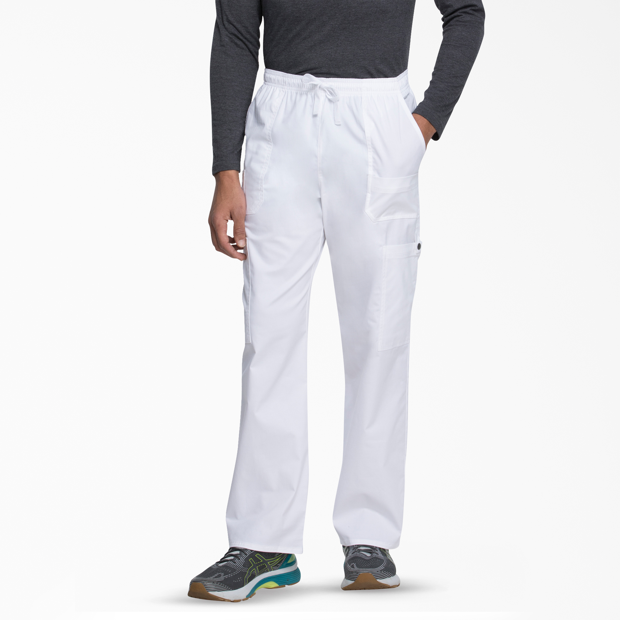 Men's Scrub Pants - Comfortable Scrub Pants for Men, White | Dickies