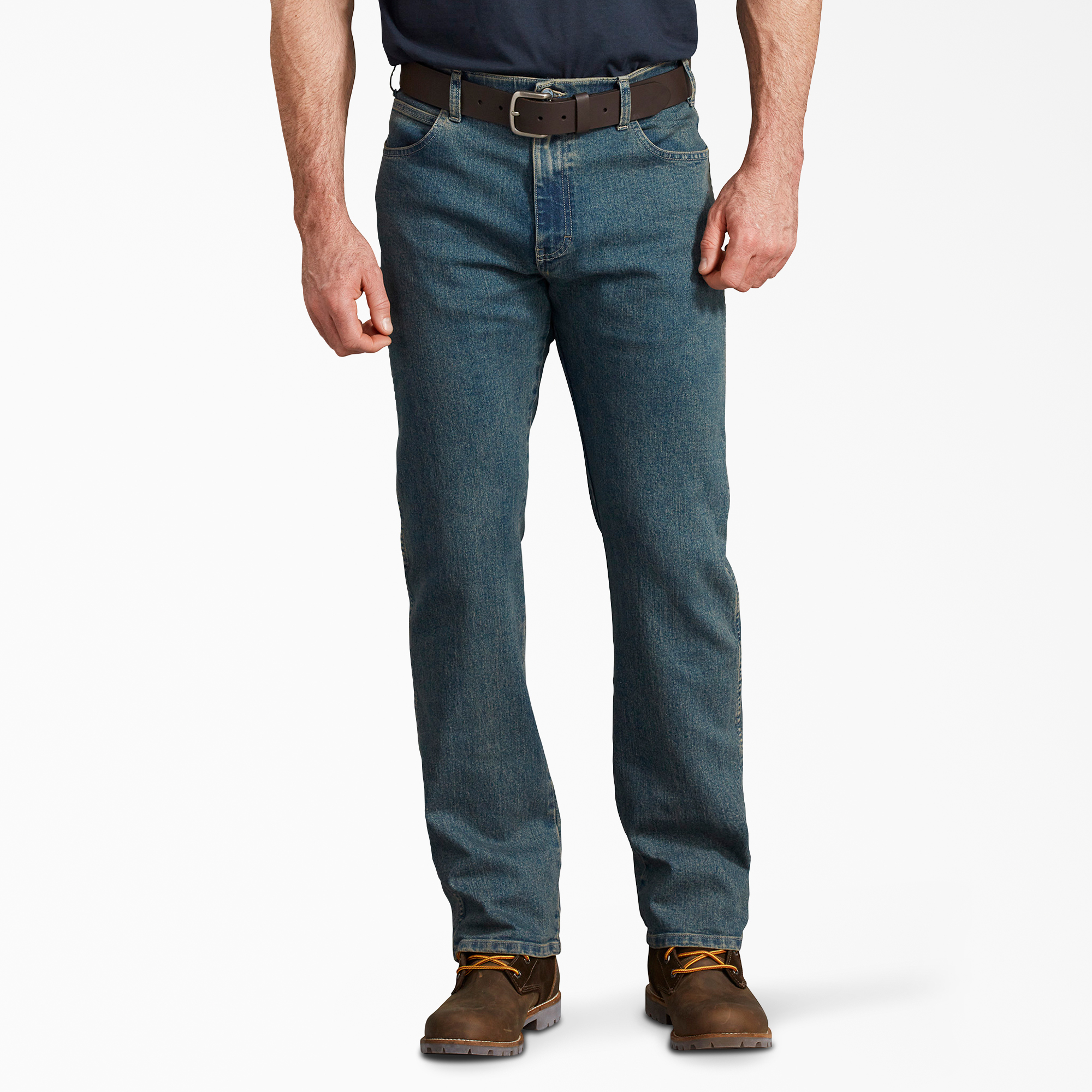 FLEX Active Waist 5-Pocket Regular Fit Jeans - Heritage Tinted Khaki (THK)