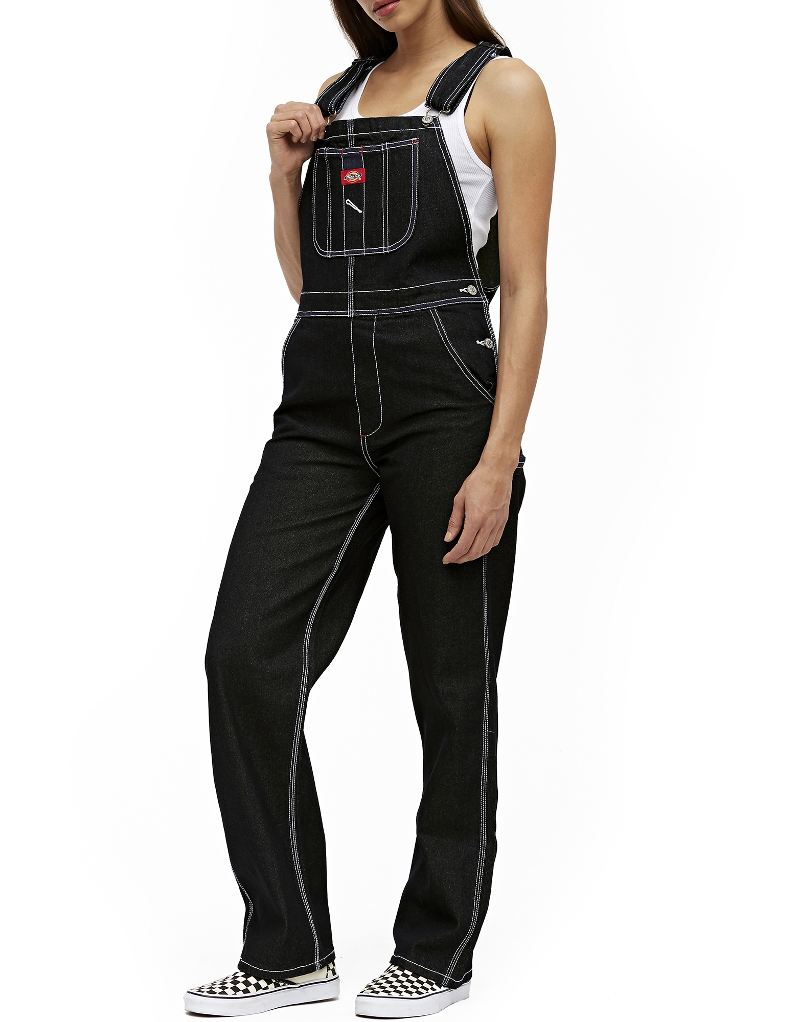 black and tan overalls
