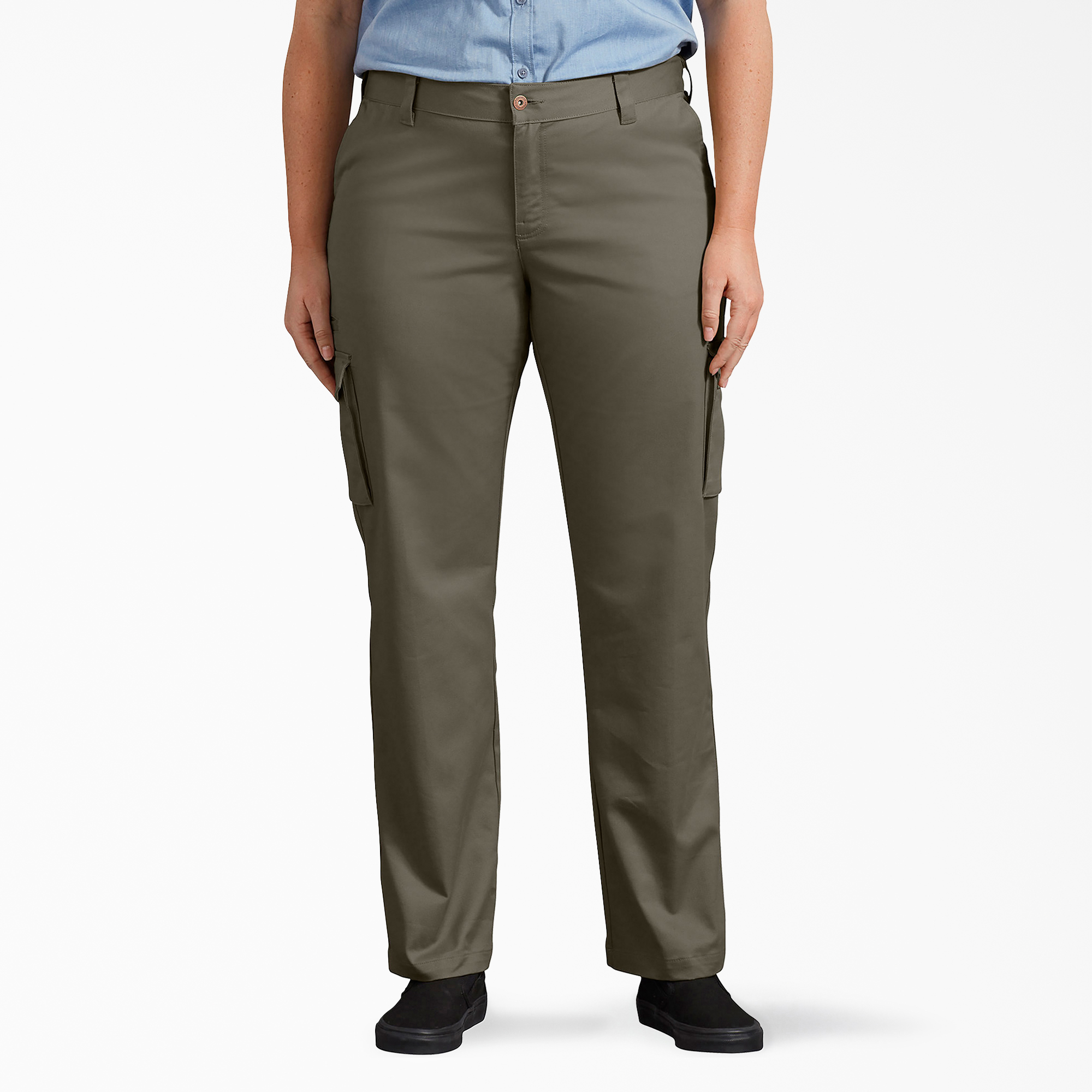 Women’s Plus Stretch Relaxed Cargo Pants - Grape Leaf (GE)