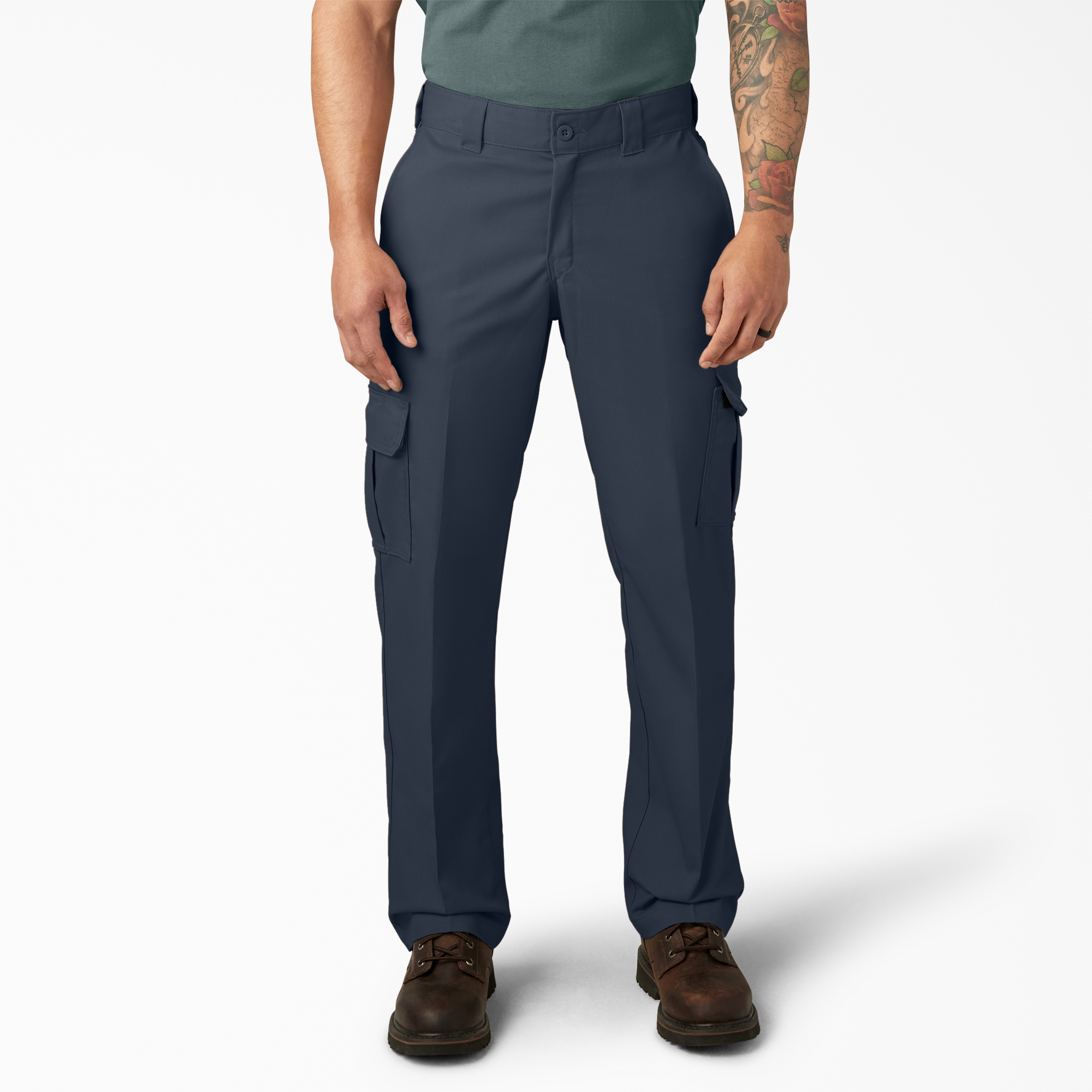 dark blue cargo work pants