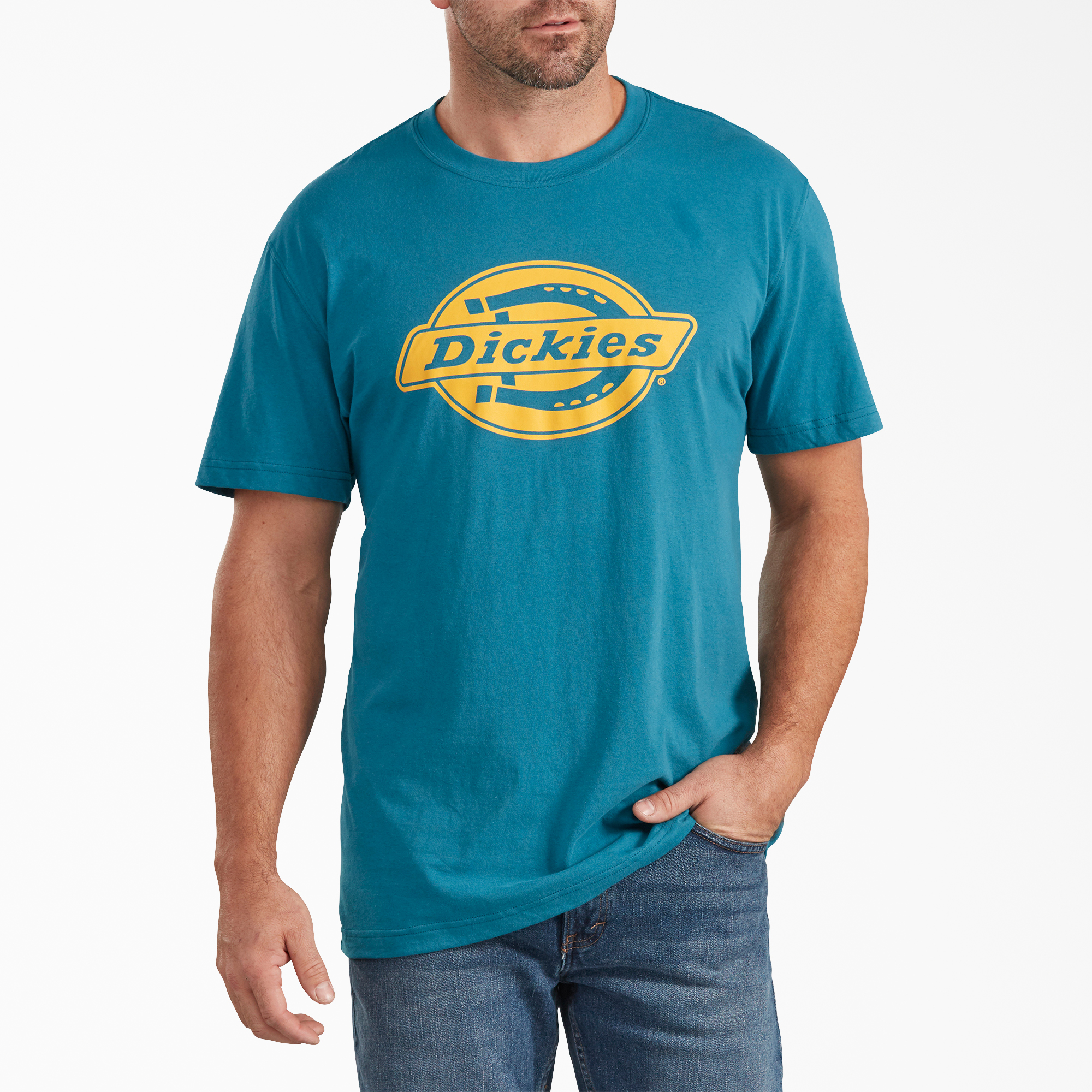 Short Sleeve Relaxed Fit Graphic T-Shirt - Teal (TL)