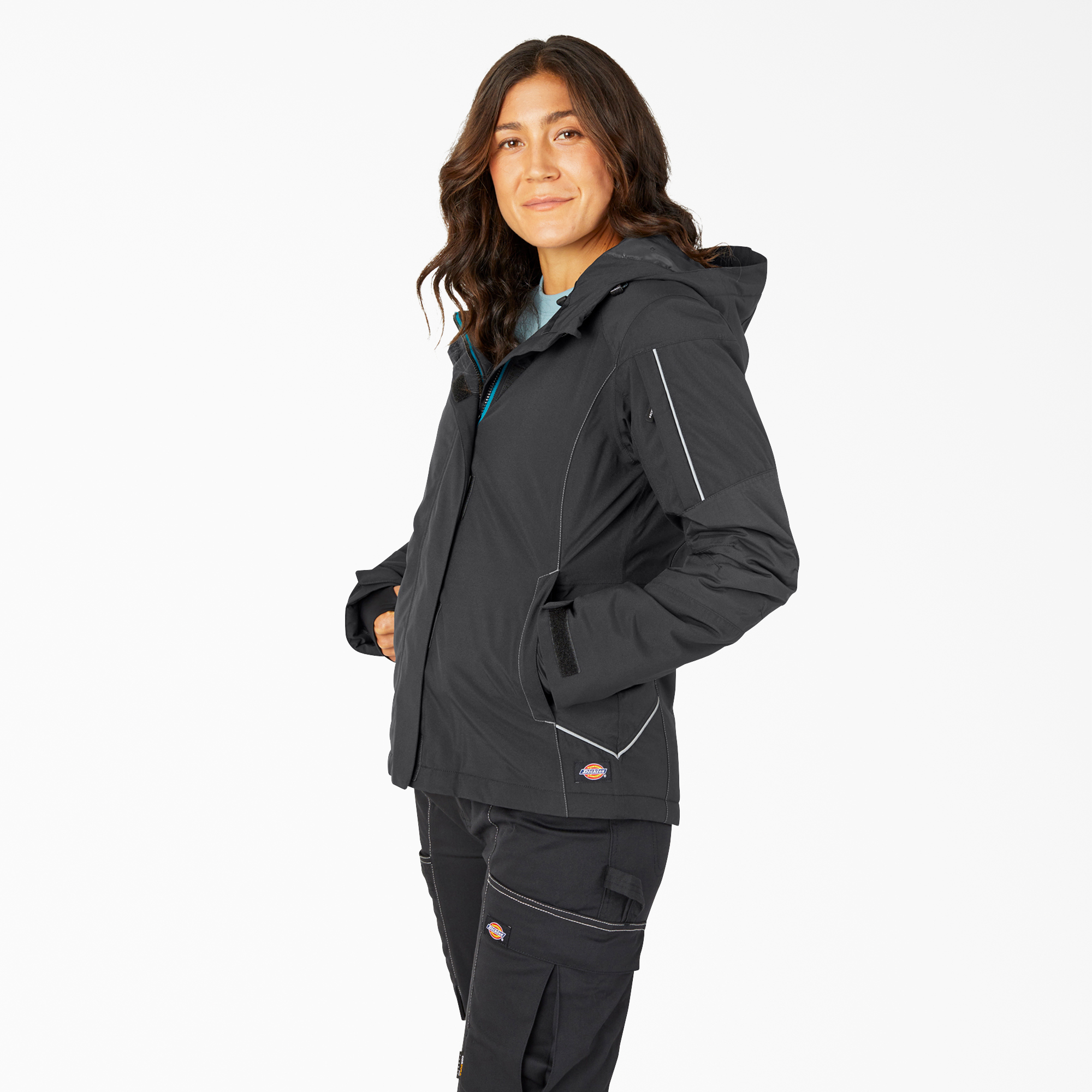 Women's Performance Workwear Insulated Waterproof Jacket - Black (BK)