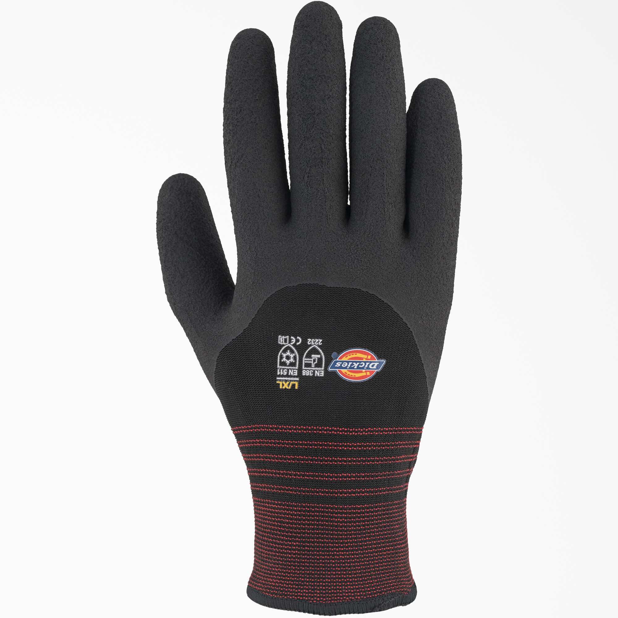 Latex Coated Work Gloves - Black (BK)